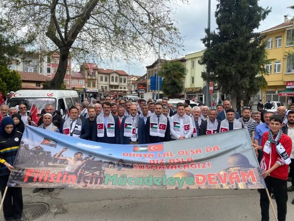 Vezirköprü Doğu Türkistan ve Filistin için Tek Yürek Oldu!