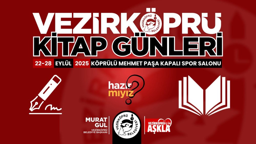 Vezirköprü Kitap Günleri Başlıyor.